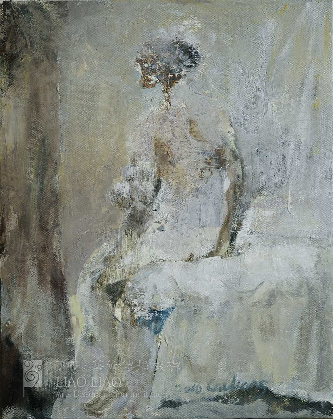 《人物-微光》 40x50cm