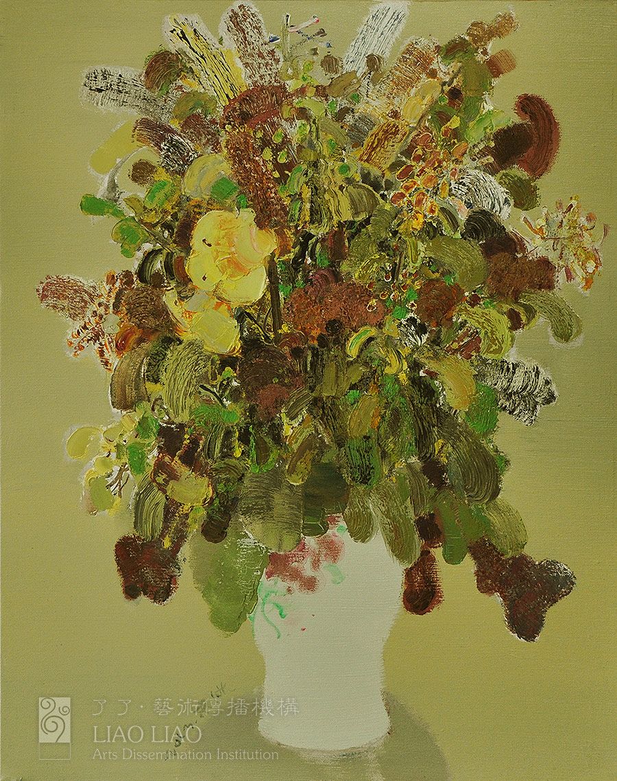 J14  《瓶花》   60×80cm