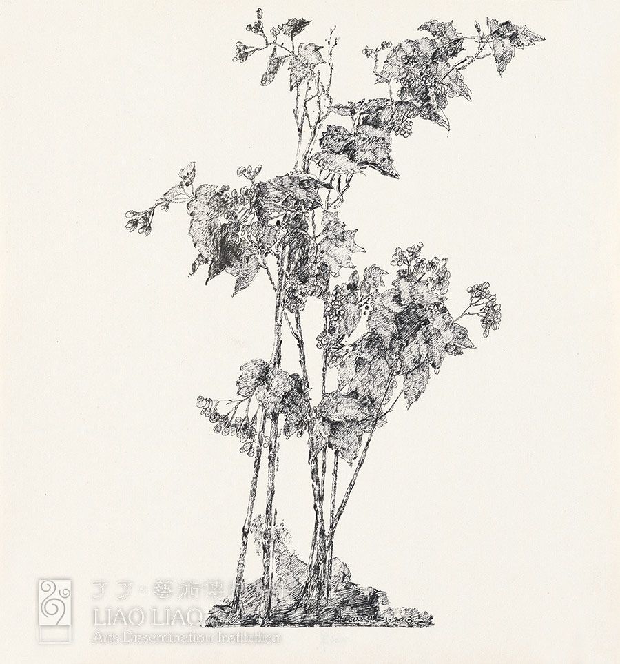 33  《花间集·旧时花开之二十三》  23.5×25cm