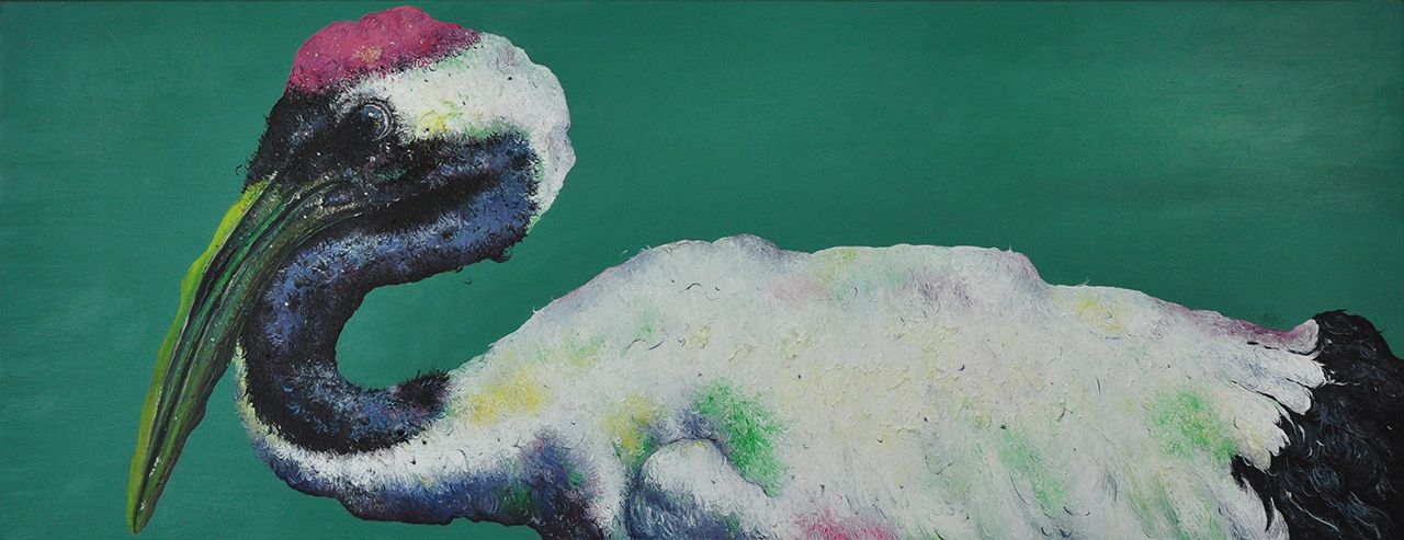 《孤独》160×60cm布面油画2015年