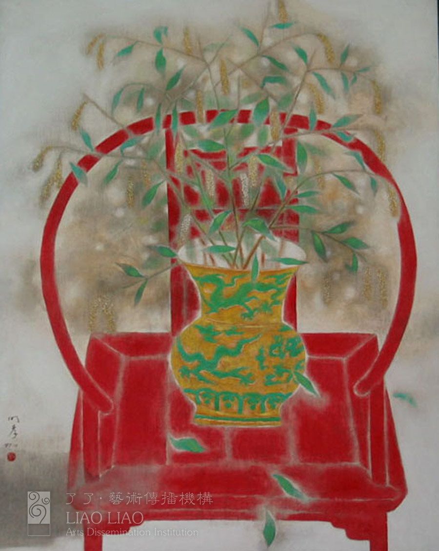 8  《瓶花.卉》  80×100cm