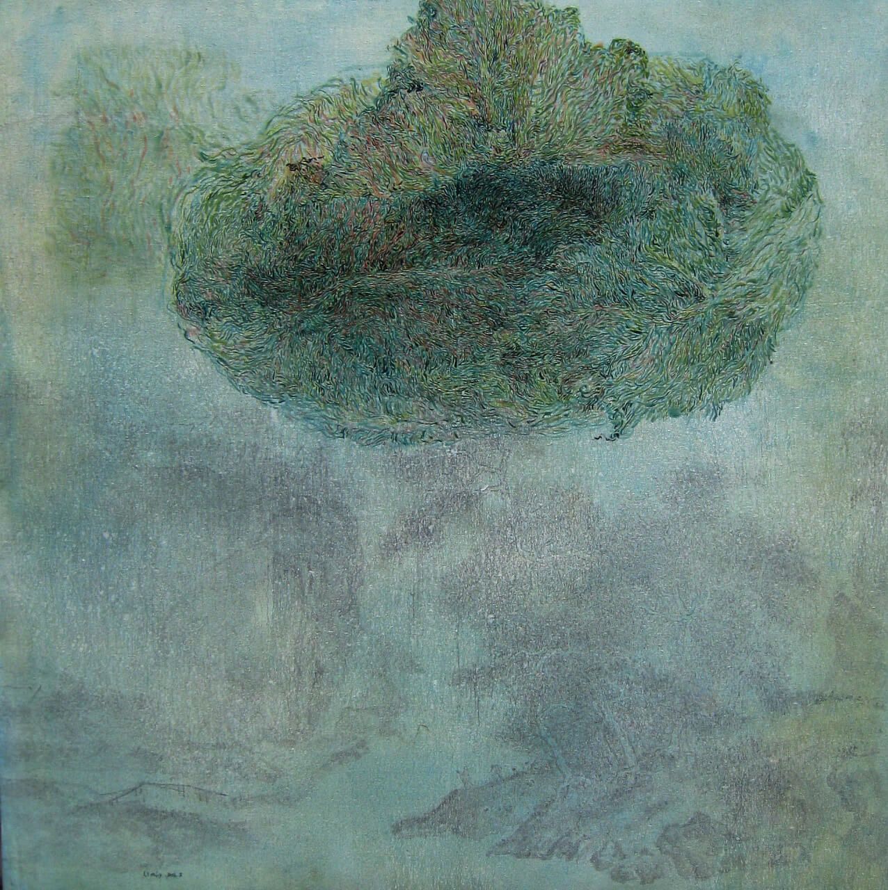 7《图境七》 120×120cm布面油画2008年