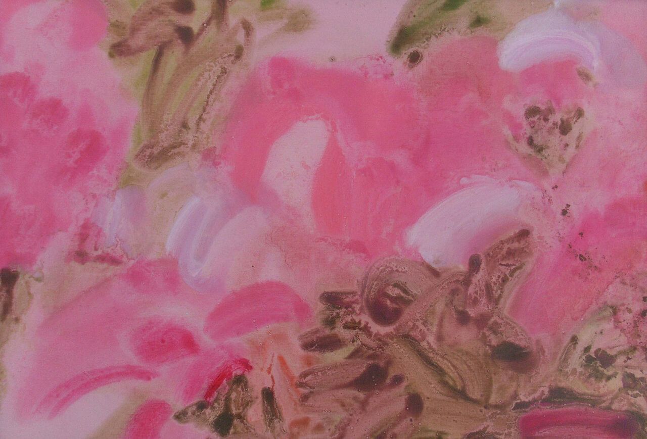 4.《意象花卉系列》55×46cm布面油画2012年