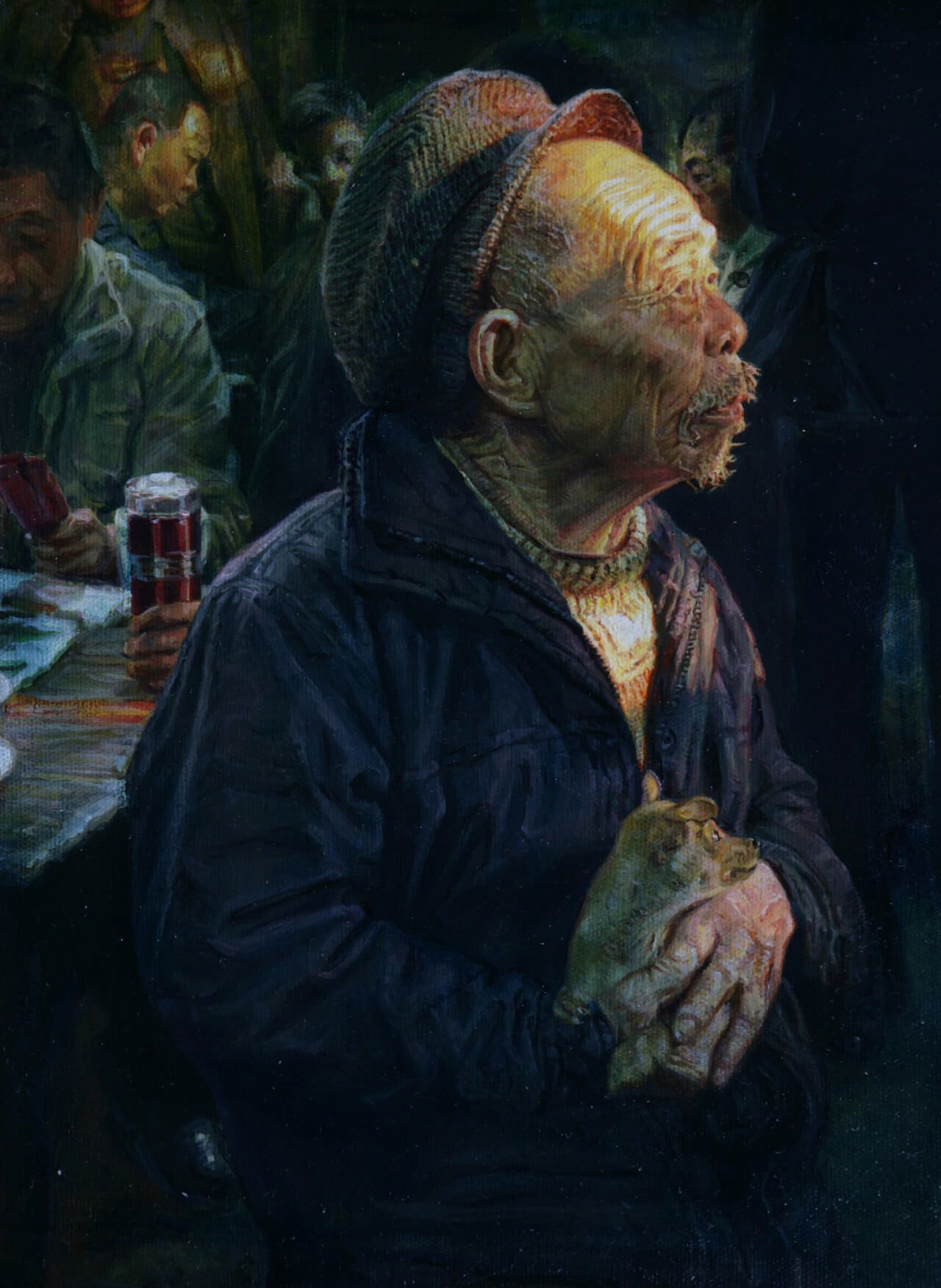 6《茶馆系列—奶狗》 30×40cm布面油画2007年6《茶馆系列—奶狗》 30×40cm布面油画2007年