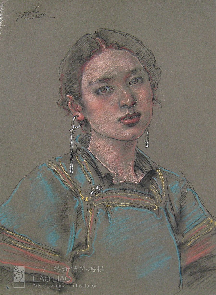 21  《彝女》  39×55cm