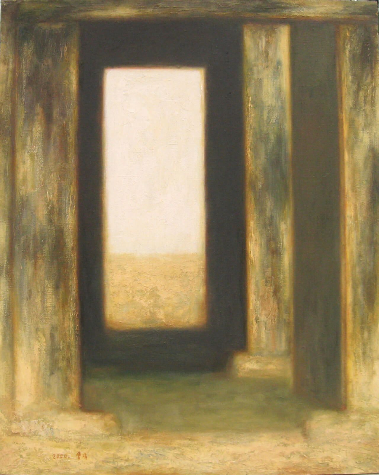 14《门影》 65×81cm布面油画2000年