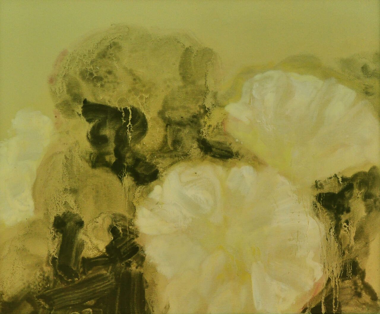 5.《意象花卉系列》56×45cm布面油画2012年