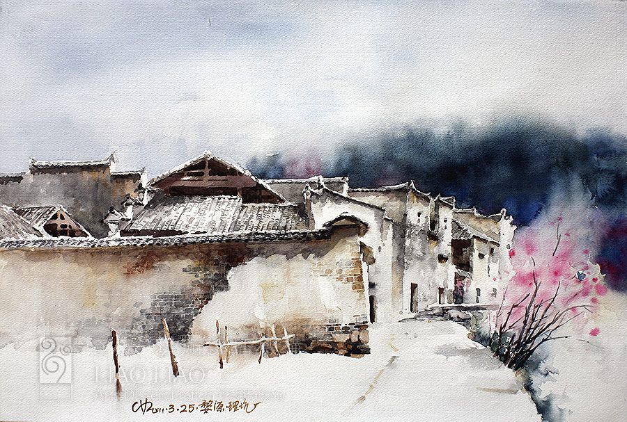 4  《老宅院即景》  77×52cm