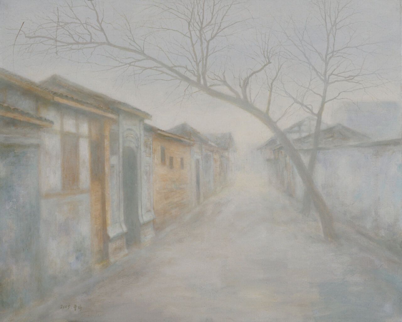 12《街景》100×80cm布面油画2005年