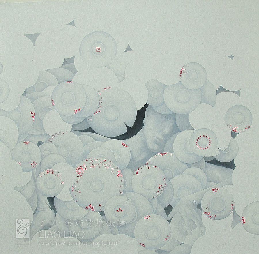 7  《惹尘埃》  150×150cm