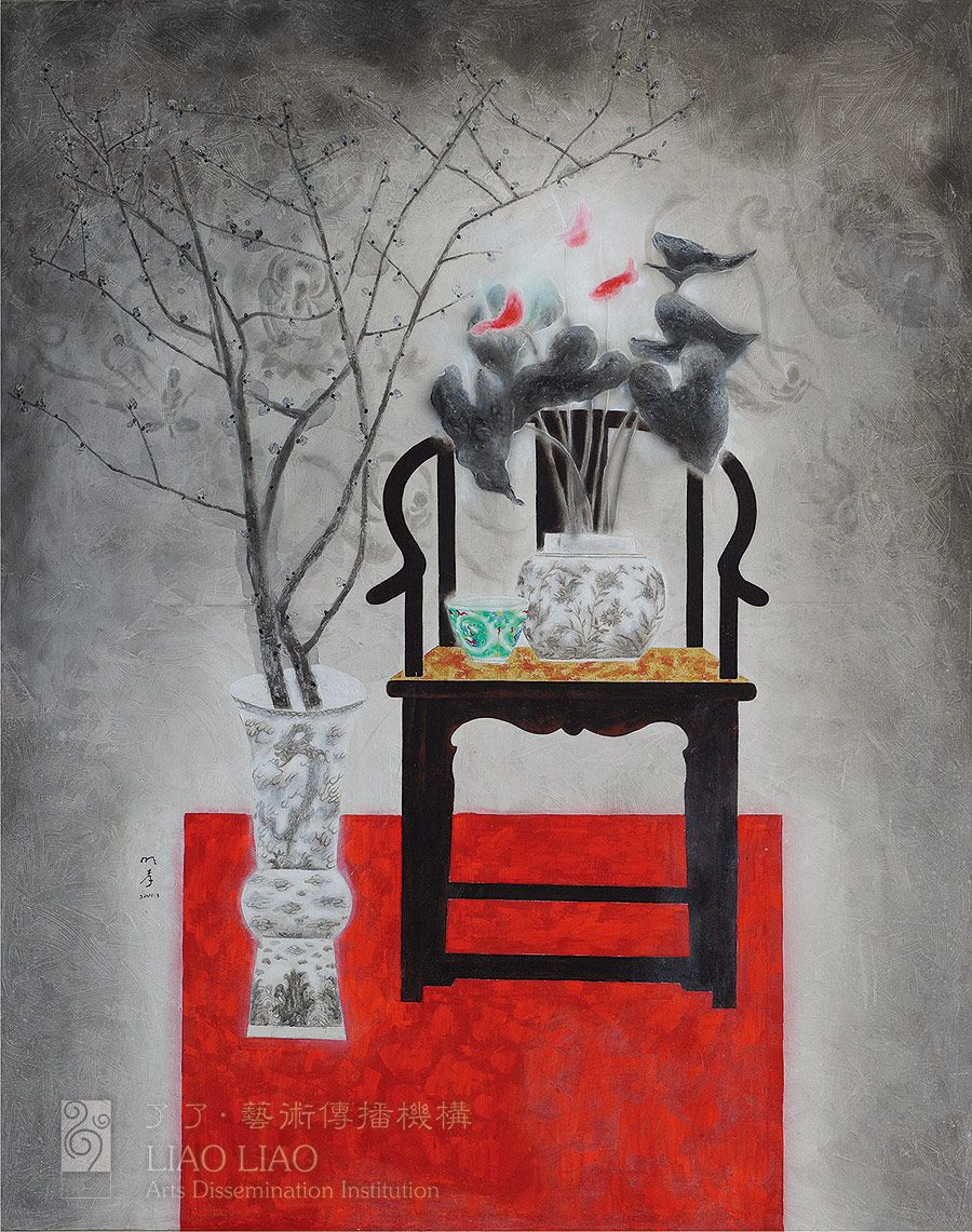 14  《瓶花》  148×188cm