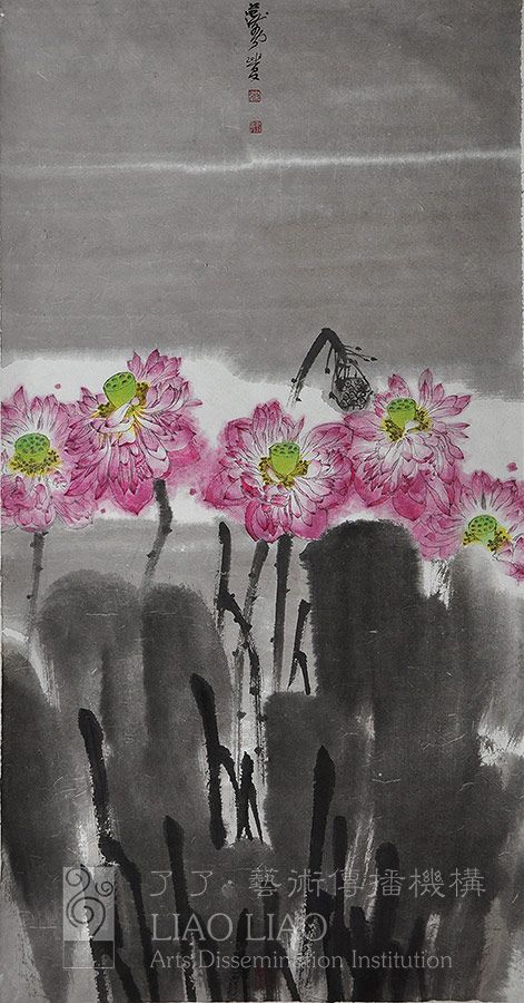 四尺15  《荷》   144×76cm