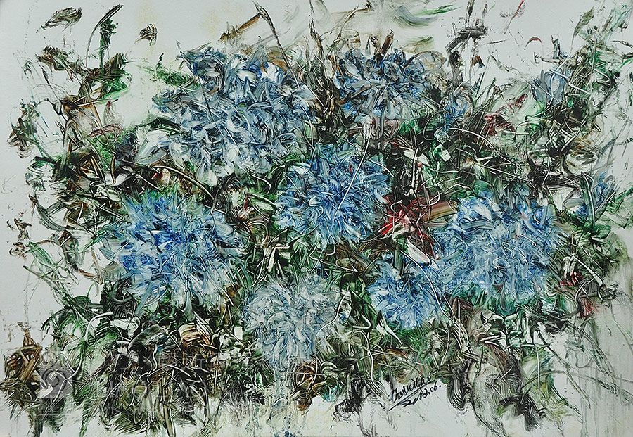 21  《春花》  77×53.5cm