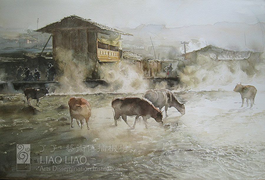 10  《天河边上》  76×54cm