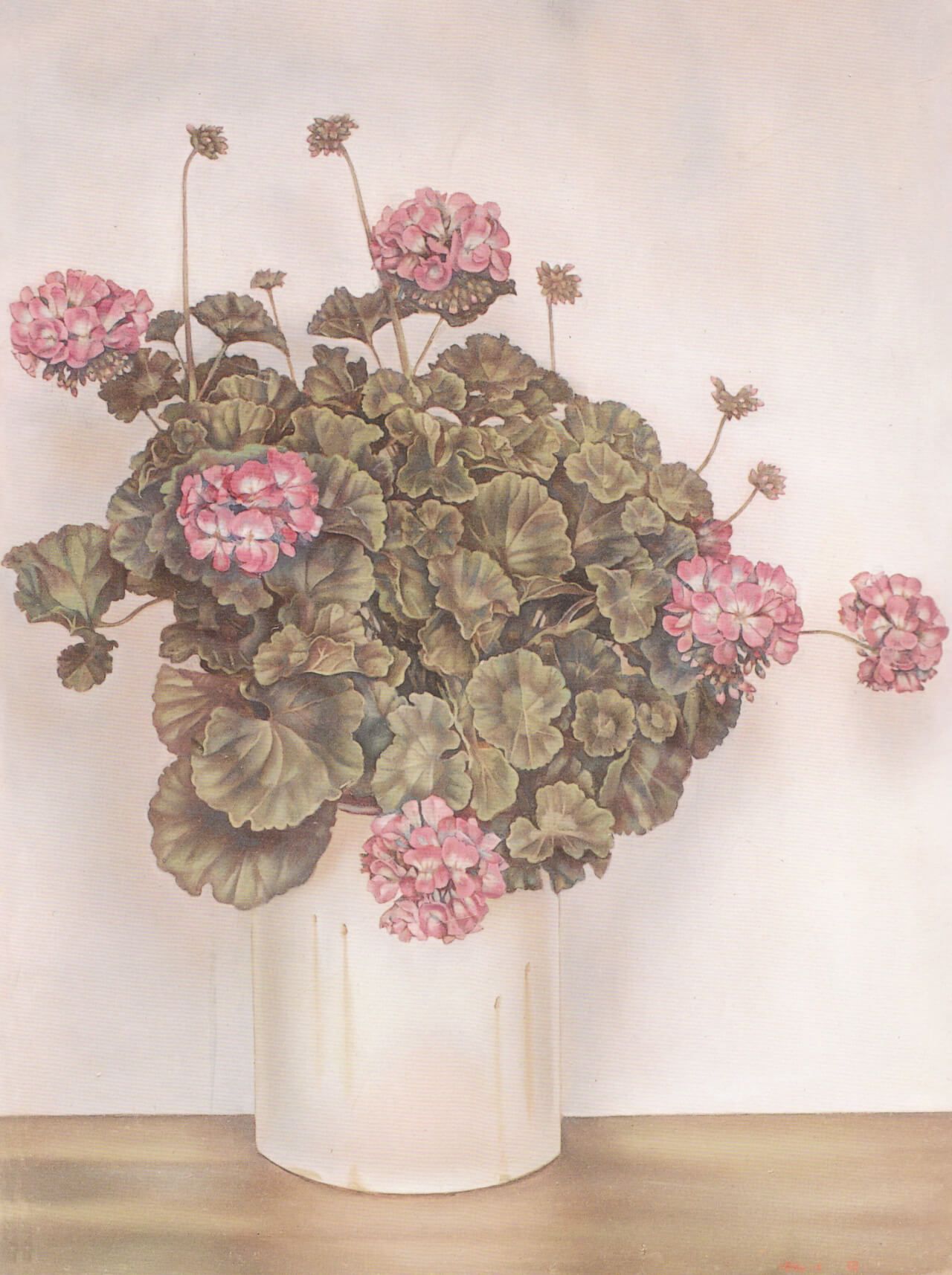 9《秋海棠》65×81cm布面油画2005年