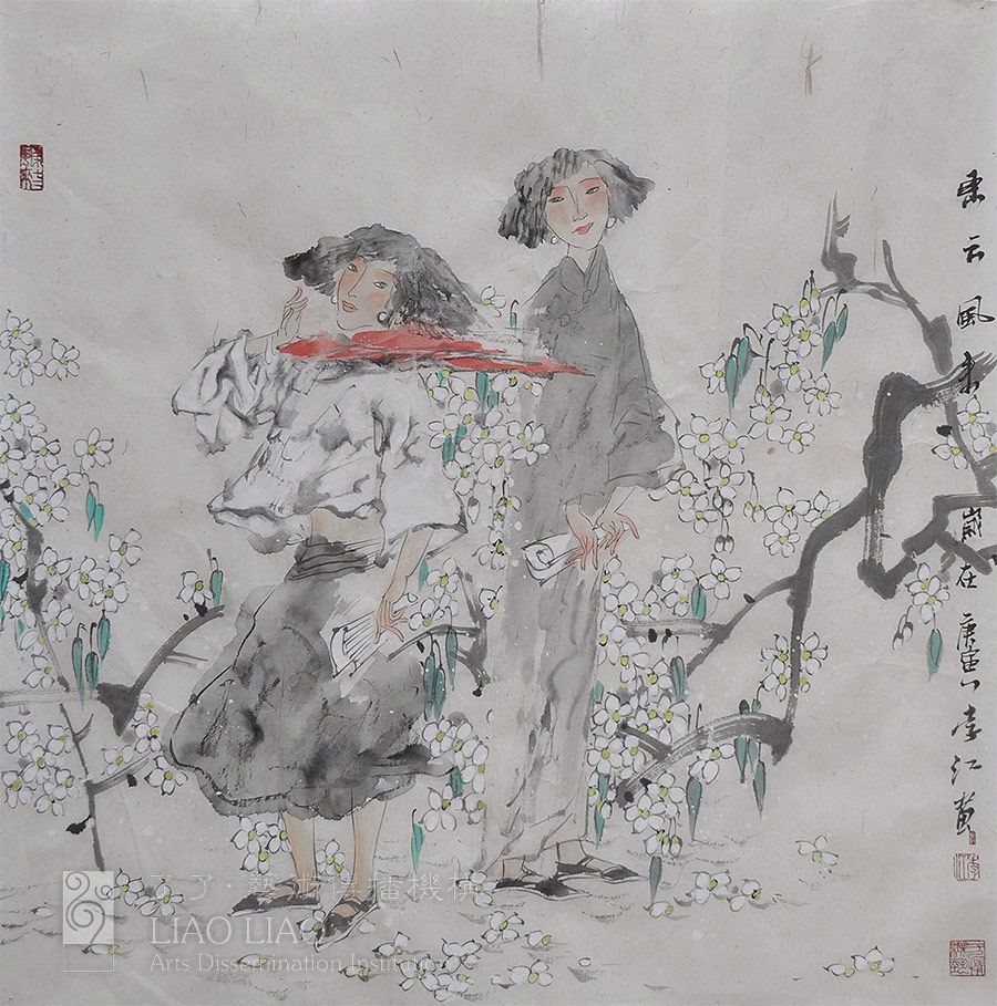 四尺斗1  《东方风来 》  68×68cm