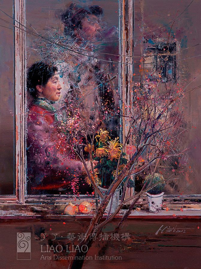 176  《生如秋菊》  60×80cm