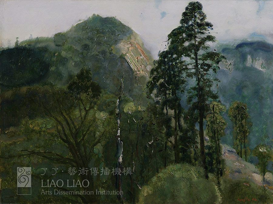 2  《青山·往雷岩寺》  80×60cm