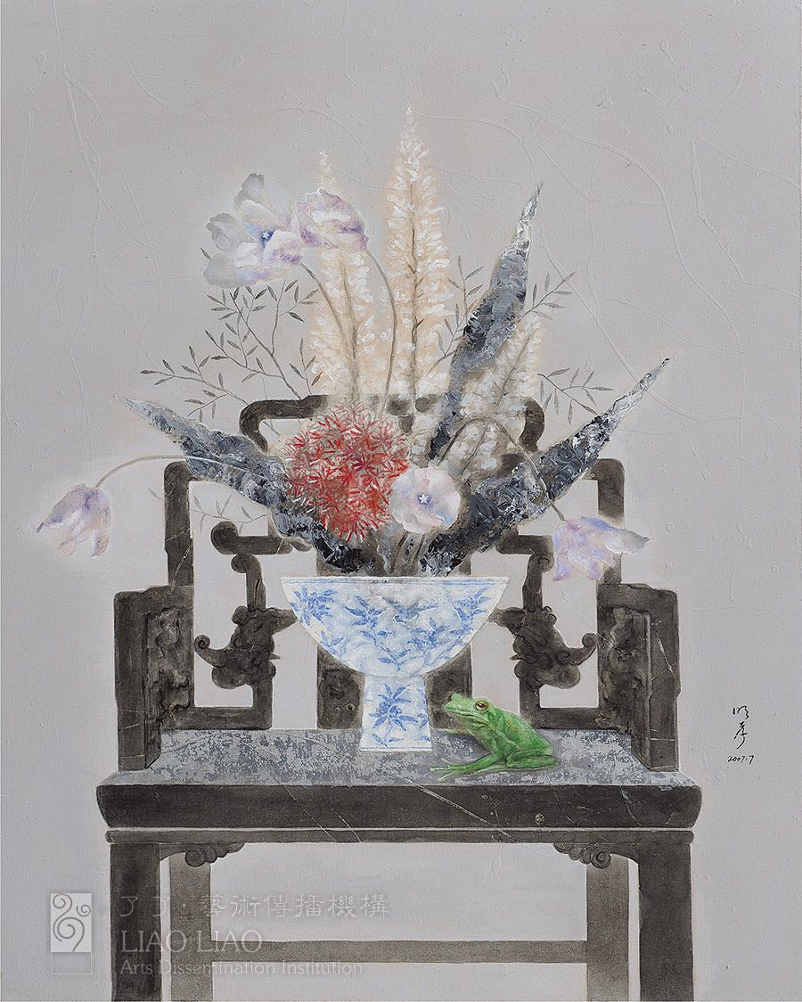 72  《瓶花》  80×100cm72  