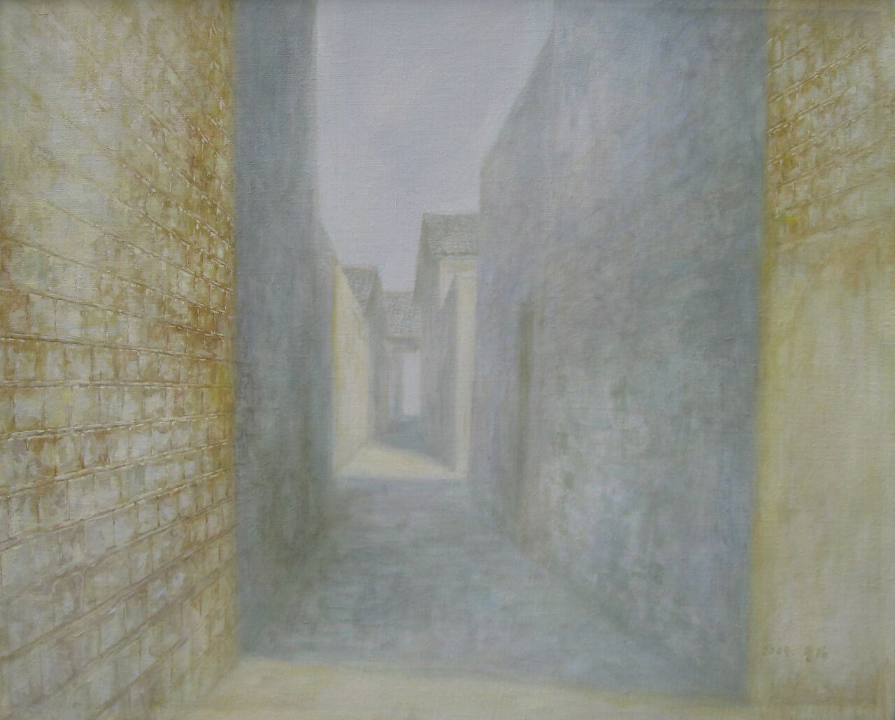 8《街景》100×80cm布面油画2004年