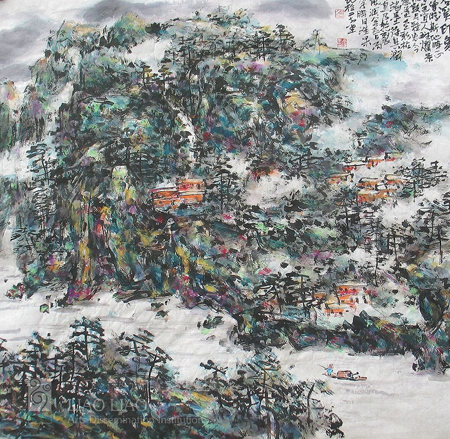 四尺斗6  《苍溪印象》  68×68cm