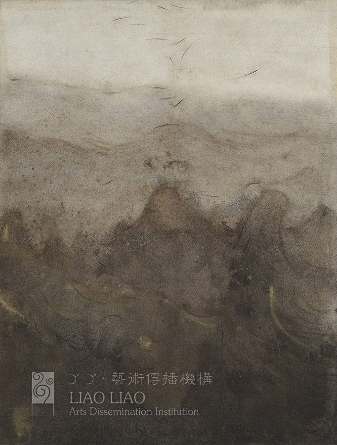 2《抽象风景》49×64cm纸本水墨2017年